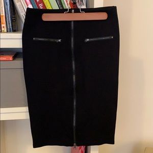 Black pencil skirt